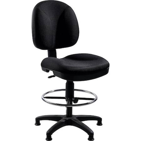 National Public Seating Drafting Chair, 38 in H, Black CTS
